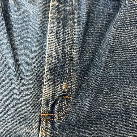 Lee Mens Jeans Size 42x30 Blue Denim Regular Fit Straight Leg 5 Pocket Design - Picture 7 of 16